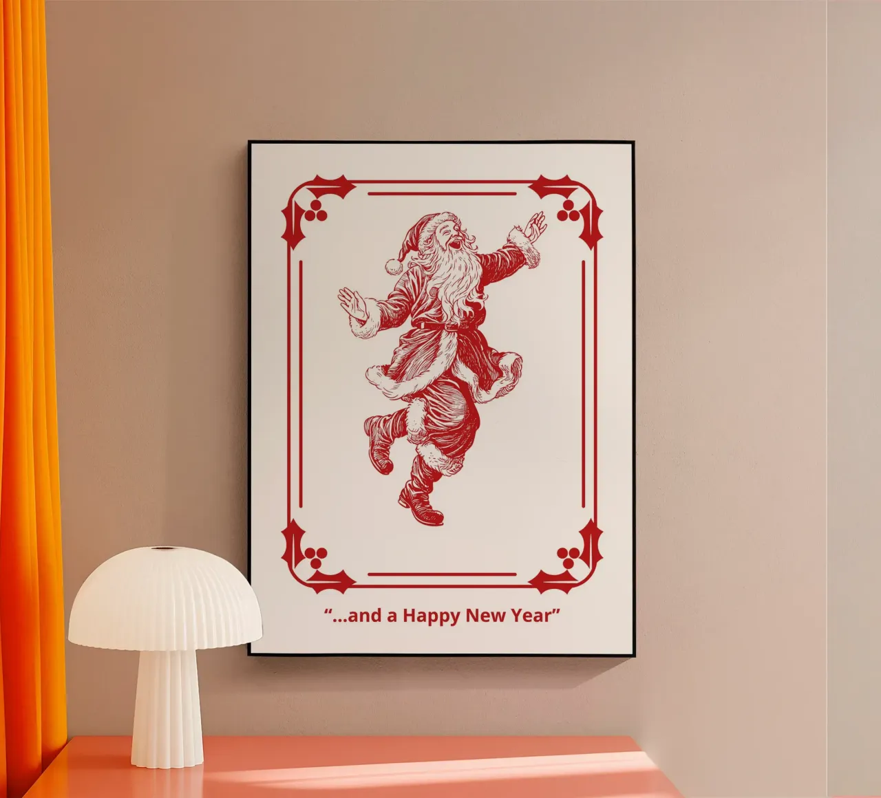 Dancing Santa plexiglass da vintageshop