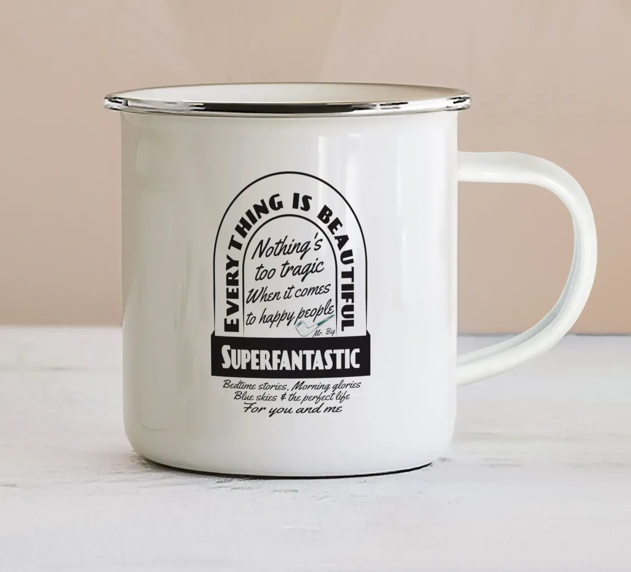 Superfantastic tazza in smalto da Gunawan Rb