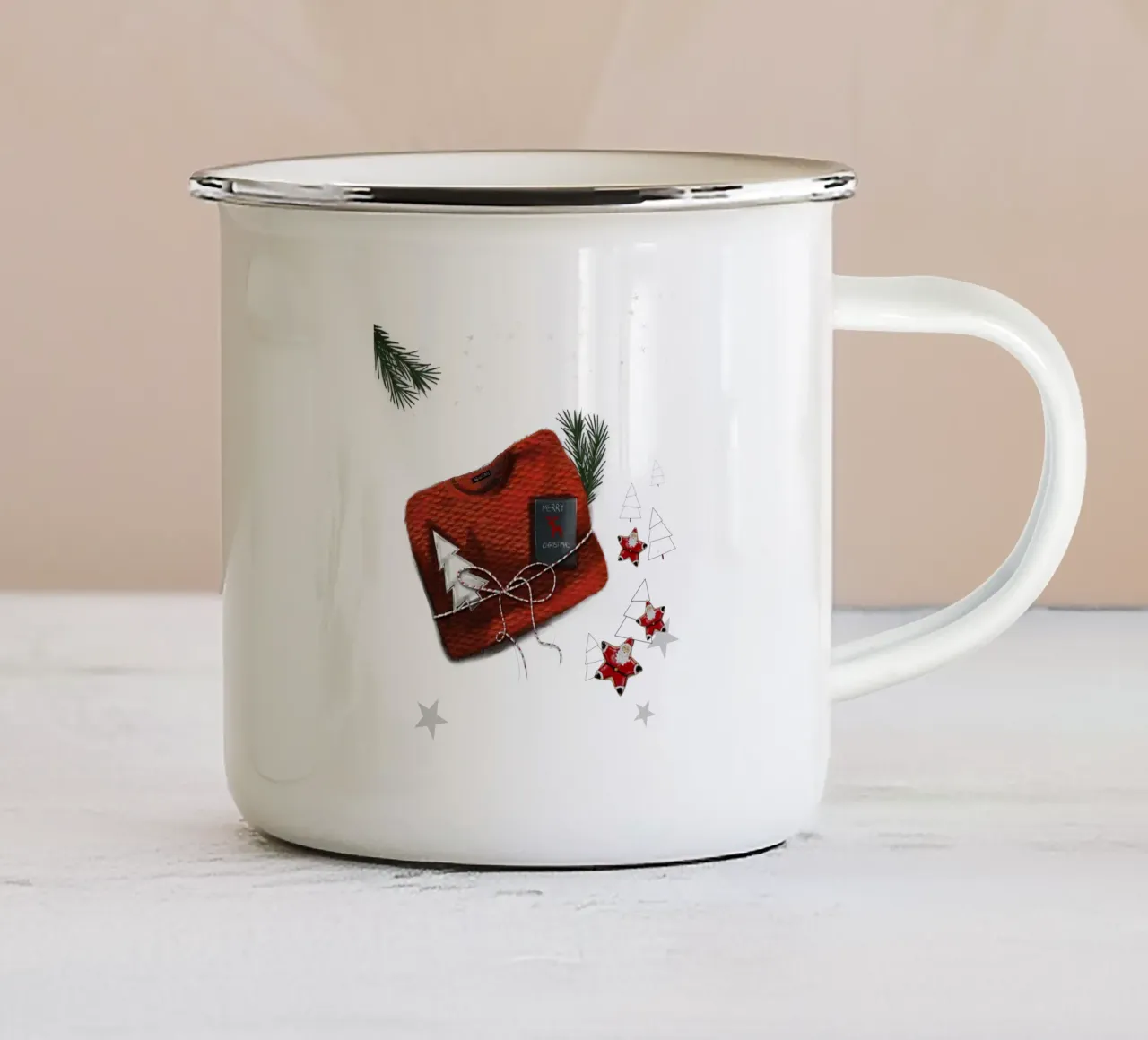 maglione tazza in smalto da sketch_visual_studio