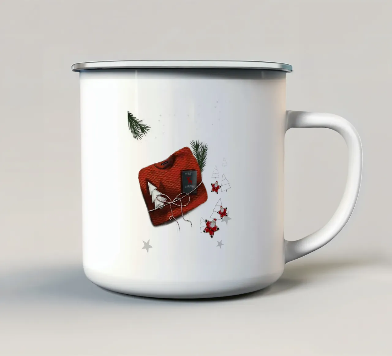 maglione tazza in smalto da sketch_visual_studio