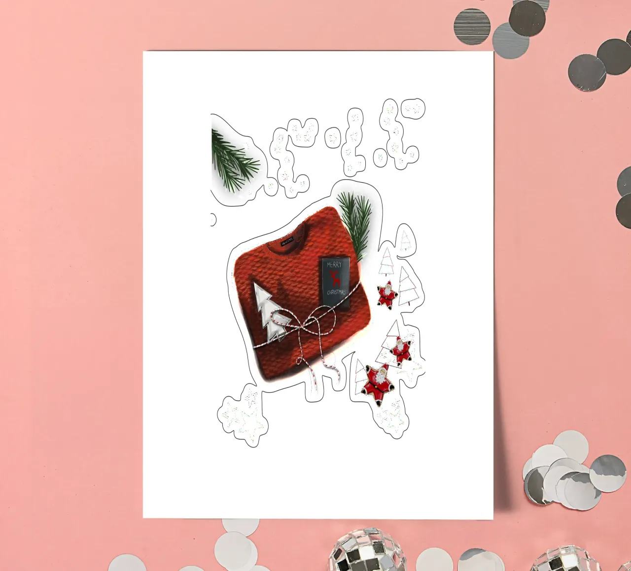 sweater Stickerbogen von sketch visual studio moments