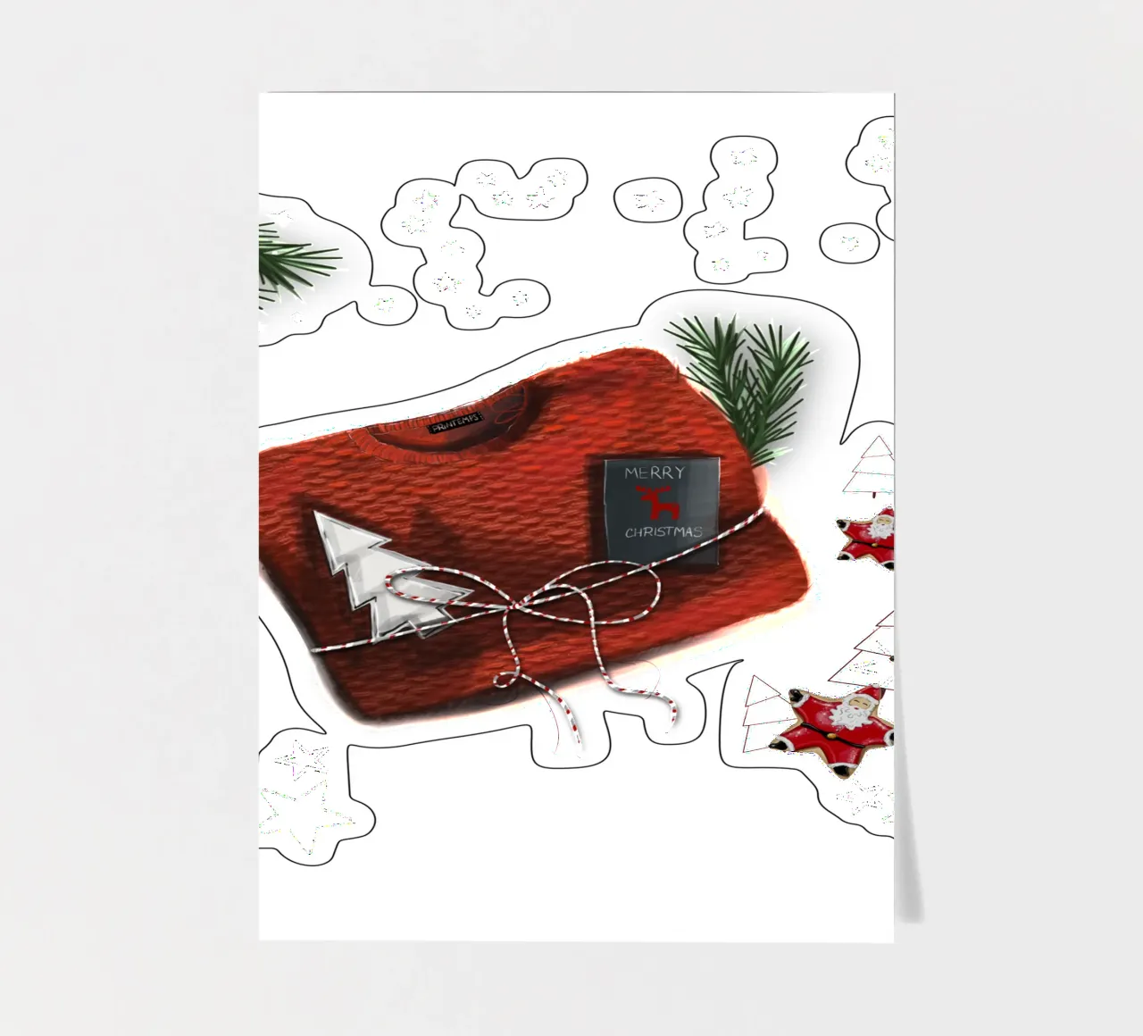 sweater Stickerbogen von sketch visual studio moments