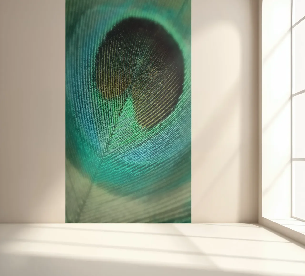 Teal Feather photo wallpaper by Eva Nev Photography