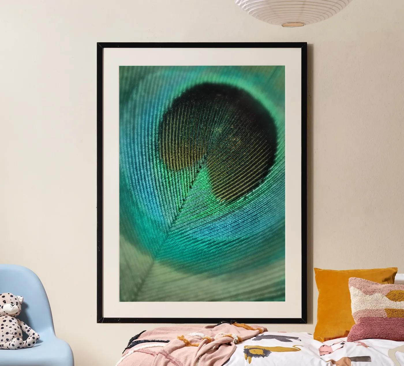 Teal Feather poster da Eva Nev Photography