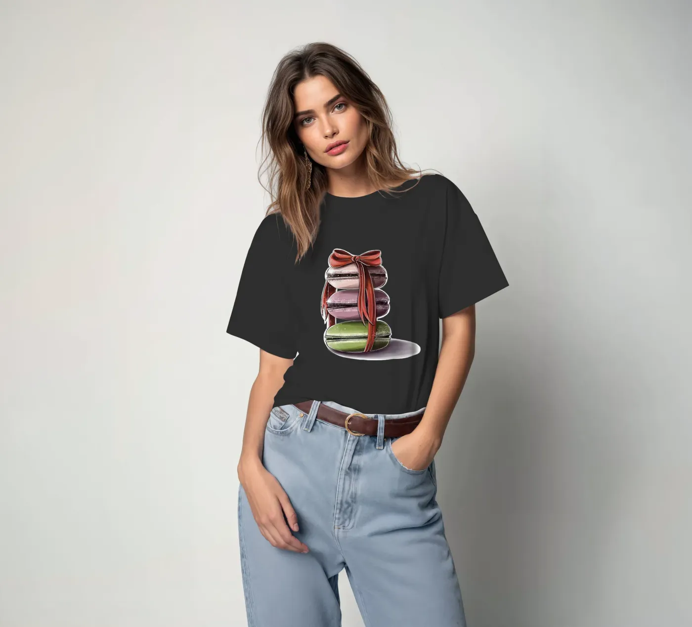 macaroons t-shirt da by elle arts seasons