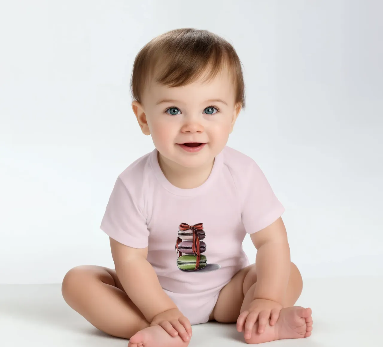 macaroons Kurzarm Babybody von sketch_visual_studio