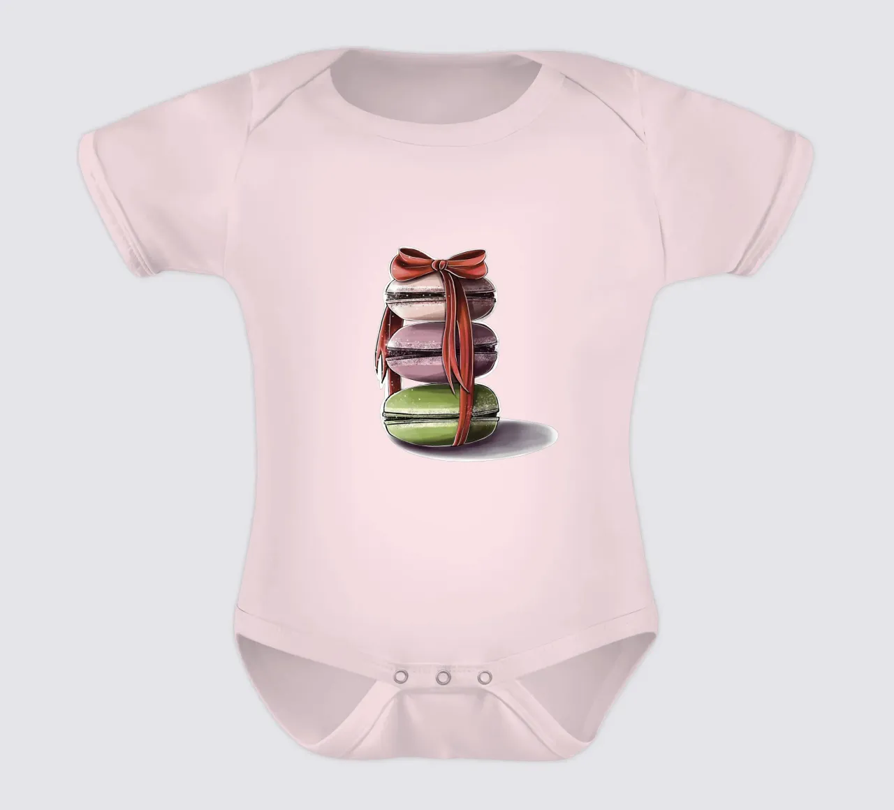 macaroons Kurzarm Babybody von sketch_visual_studio