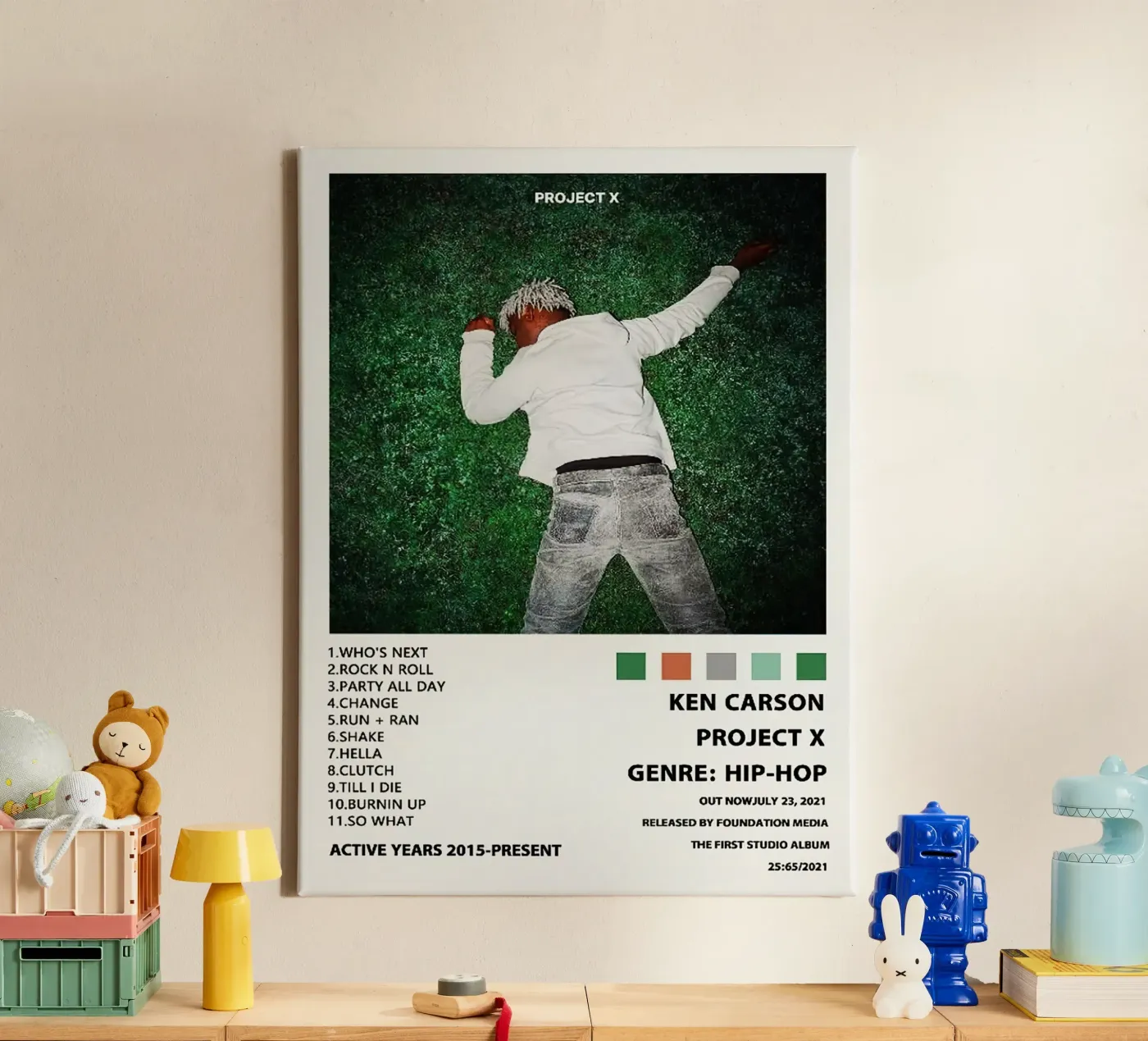 Ken Carson Project X toile de Brook Soul King