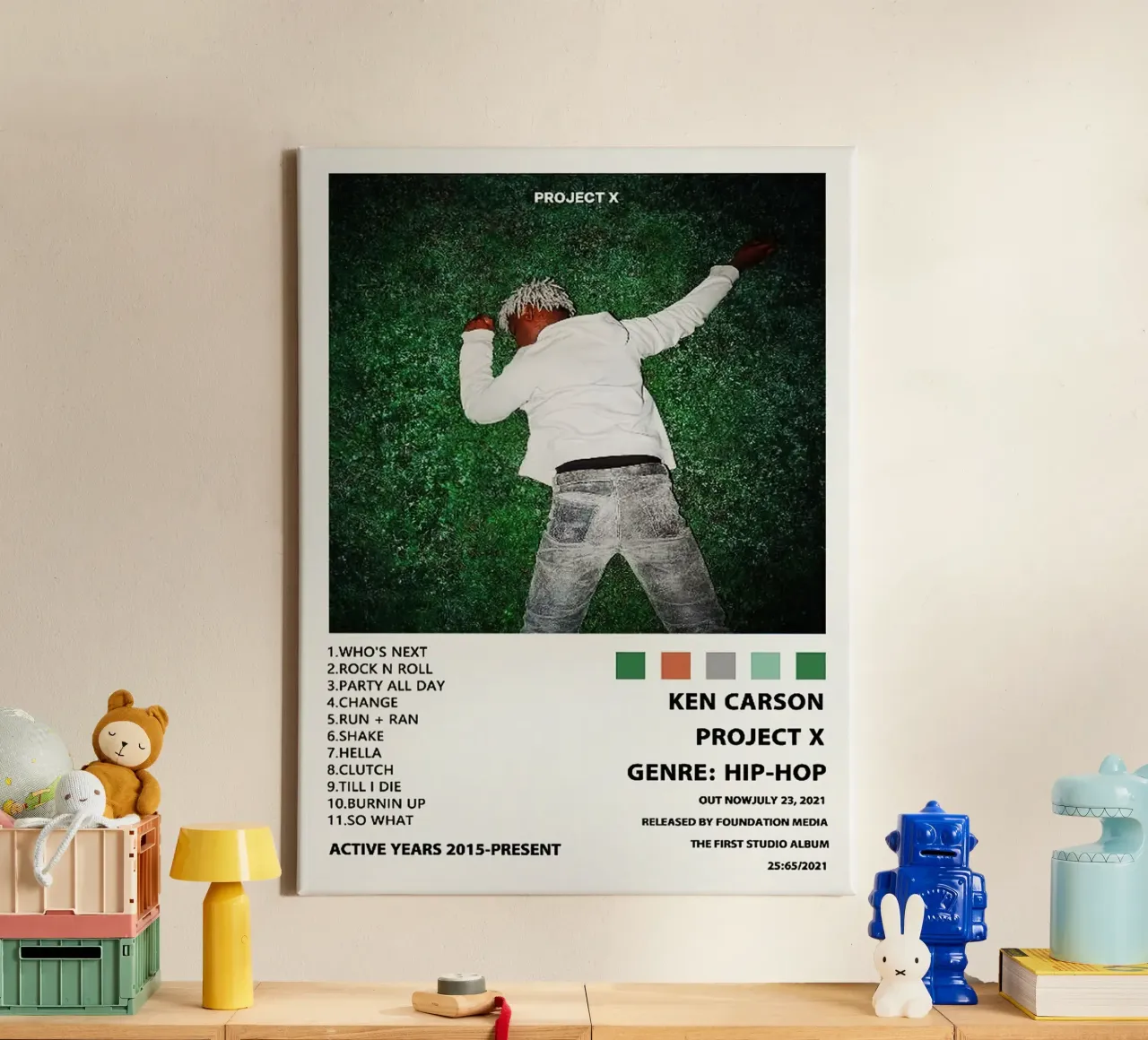 Ken Carson Project X canvas van Brook Soul King