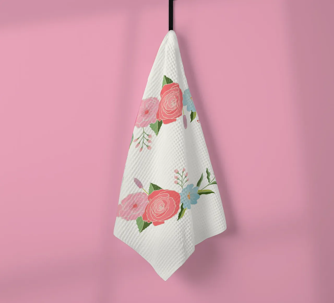 Corona di fiori, romantica. Congratulazioni a voi. canovaccio da cucina da CalliLetters