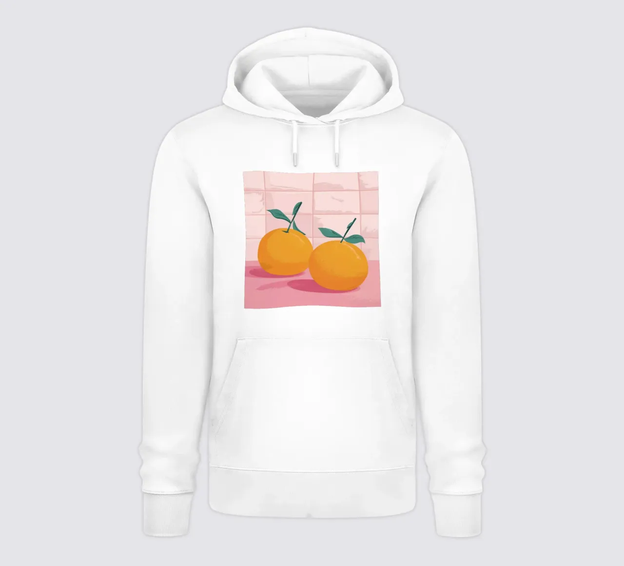 Gemelli piastrellati Tangerine felpa con cappuccio da Solace Light