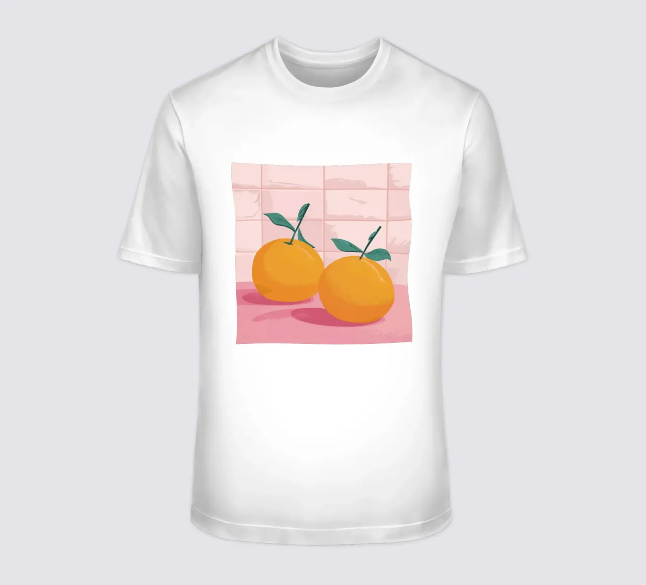 Gemelli piastrellati Tangerine t-shirt da Solace Light