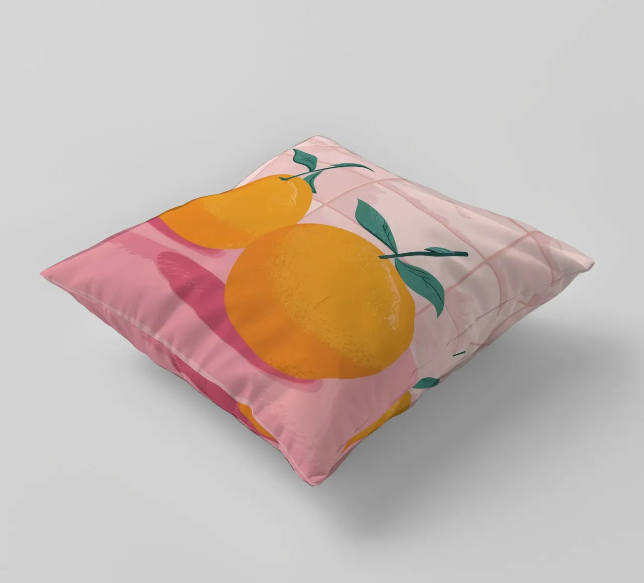 Gemelli piastrellati Tangerine cuscino da Solace Light