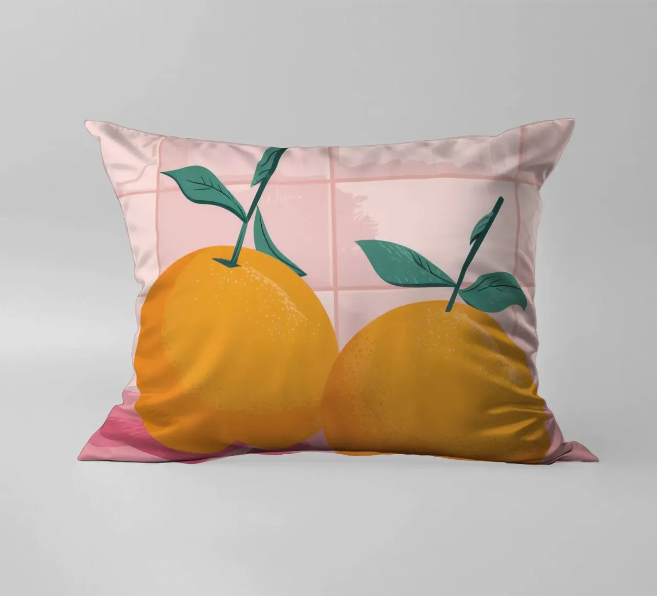 Gemelli piastrellati Tangerine cuscino da Solace Light