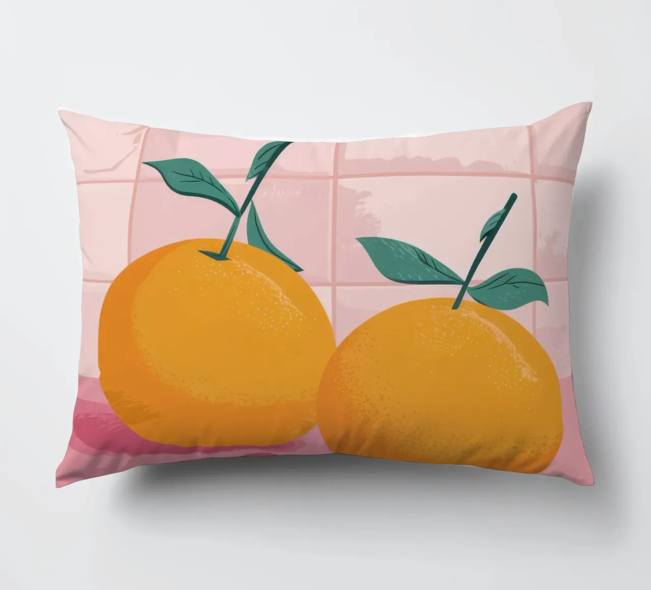 Gemelli piastrellati Tangerine cuscino da Solace Light