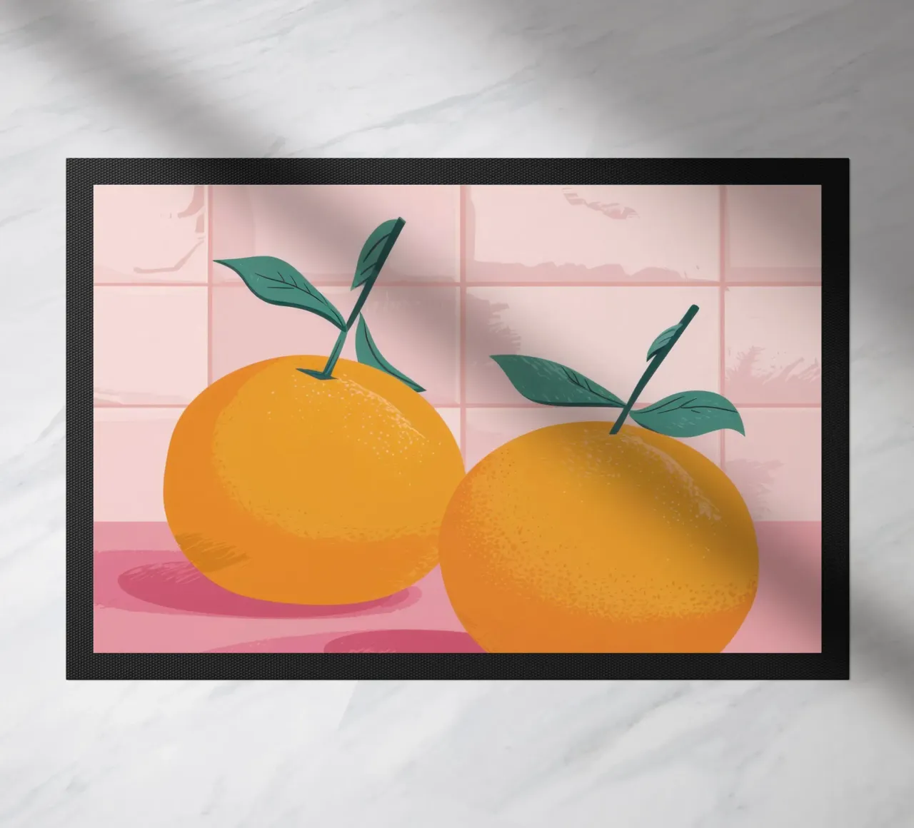 Gemelli piastrellati Tangerine zerbino da Solace Light