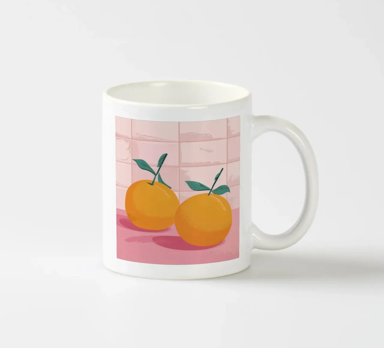 Gemelli piastrellati Tangerine tazza in ceramica da Solace Light