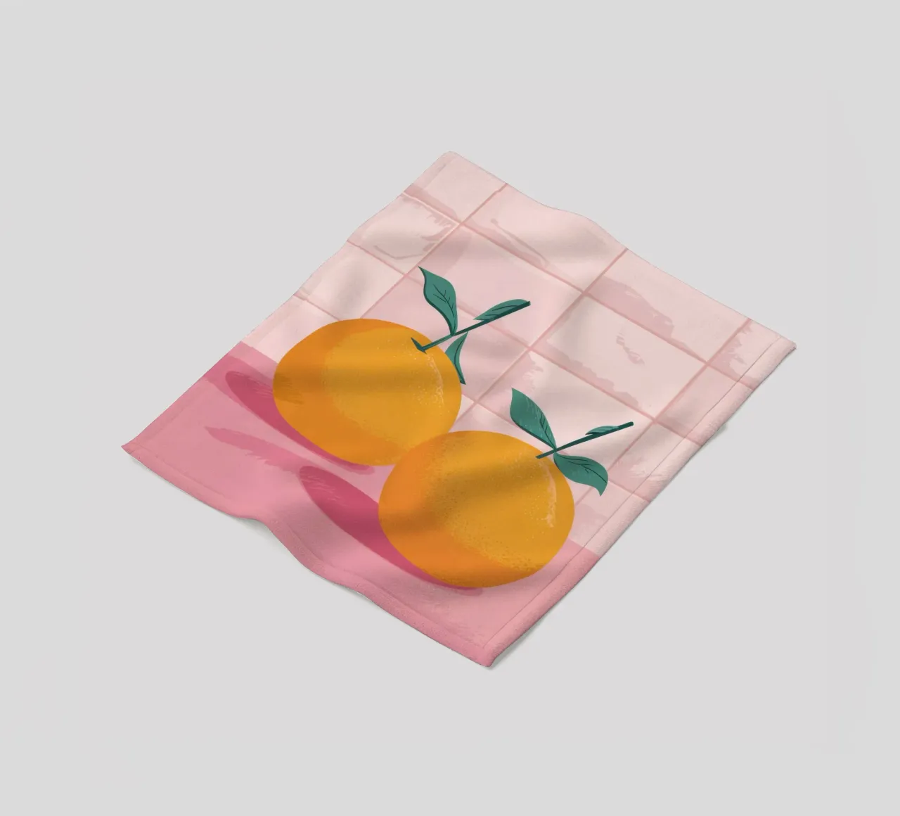 Gemelli piastrellati Tangerine coperta in pile da Solace Light