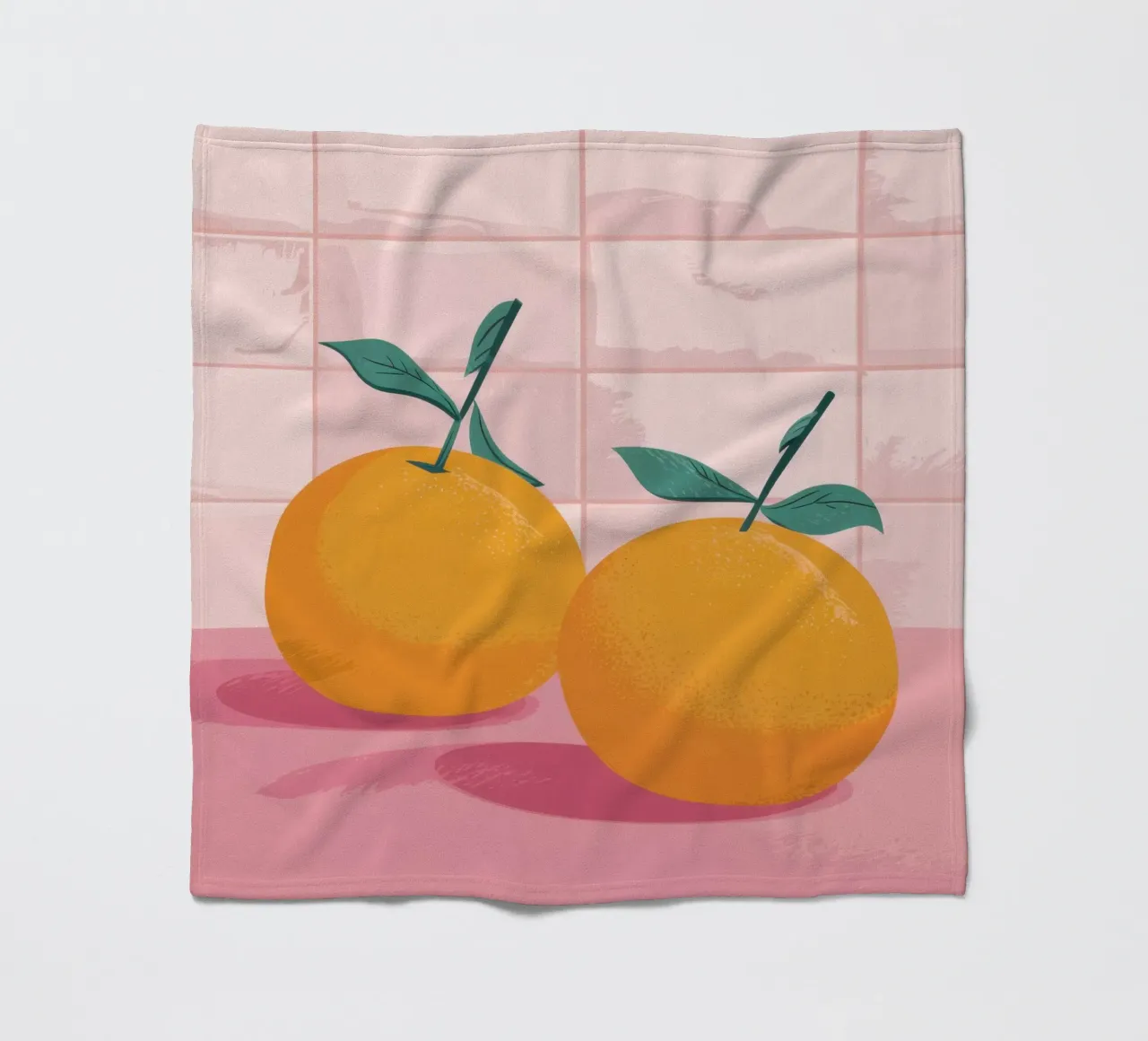 Gemelli piastrellati Tangerine coperta in pile da Solace Light