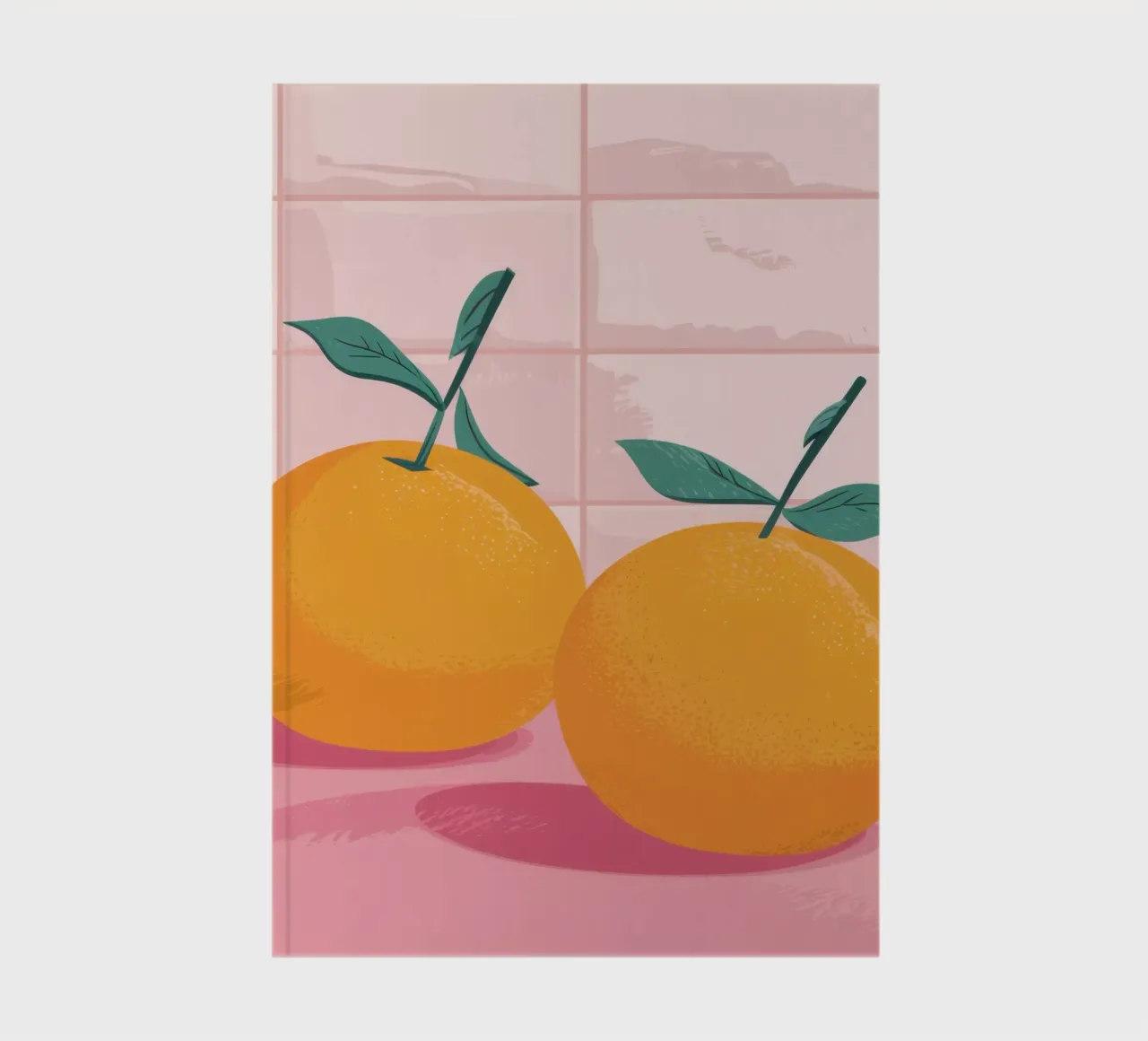 Tiled Tangerine Twin notebook by Solace Light