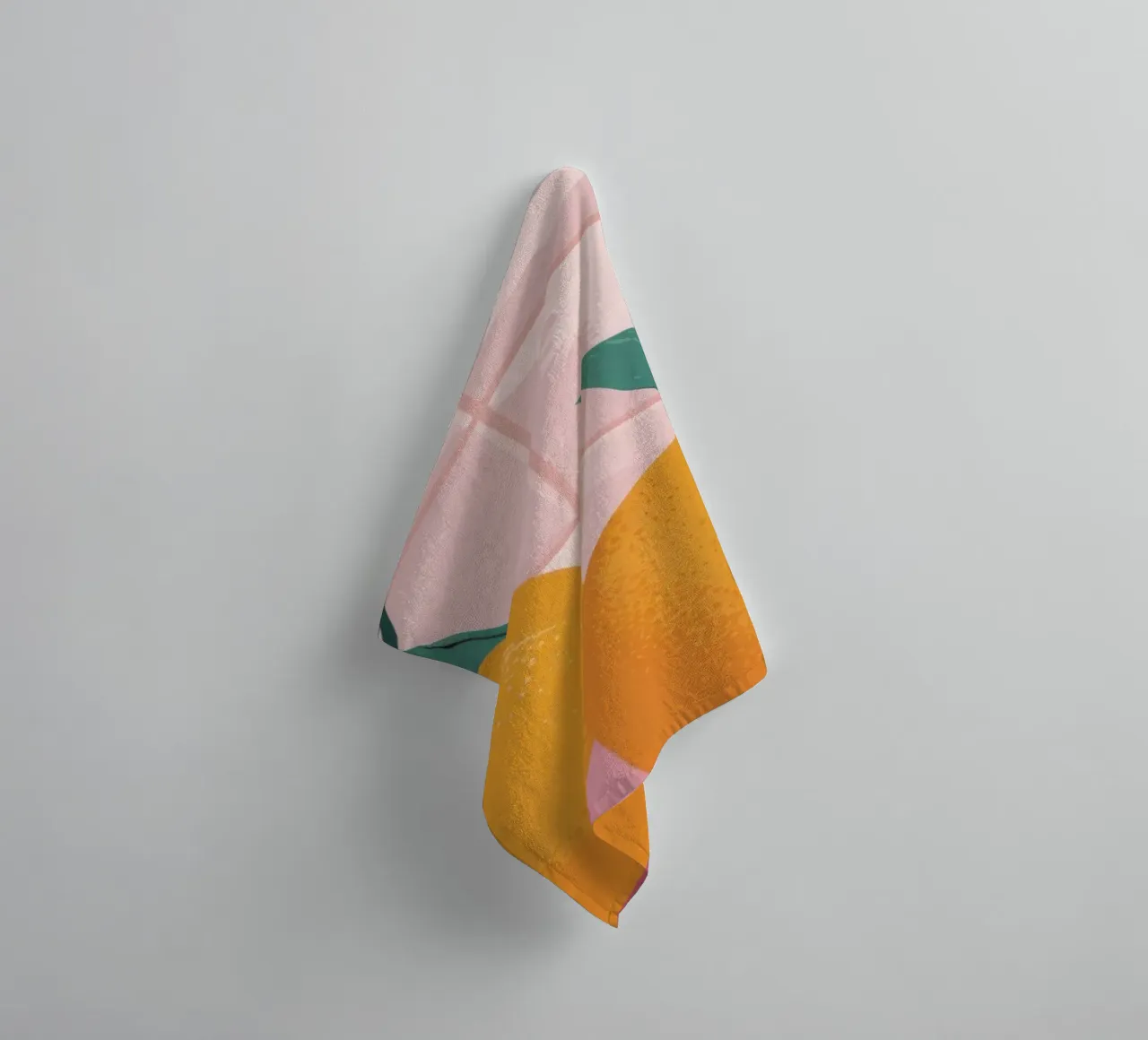 Gemelli piastrellati Tangerine asciugamano da bagno da Solace Light