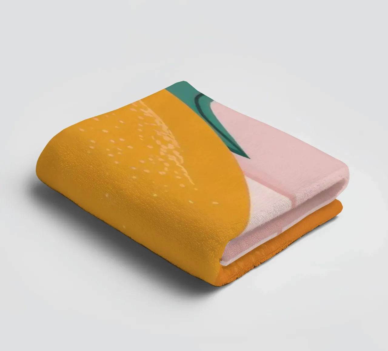 Gemelli piastrellati Tangerine asciugamano da bagno da Solace Light