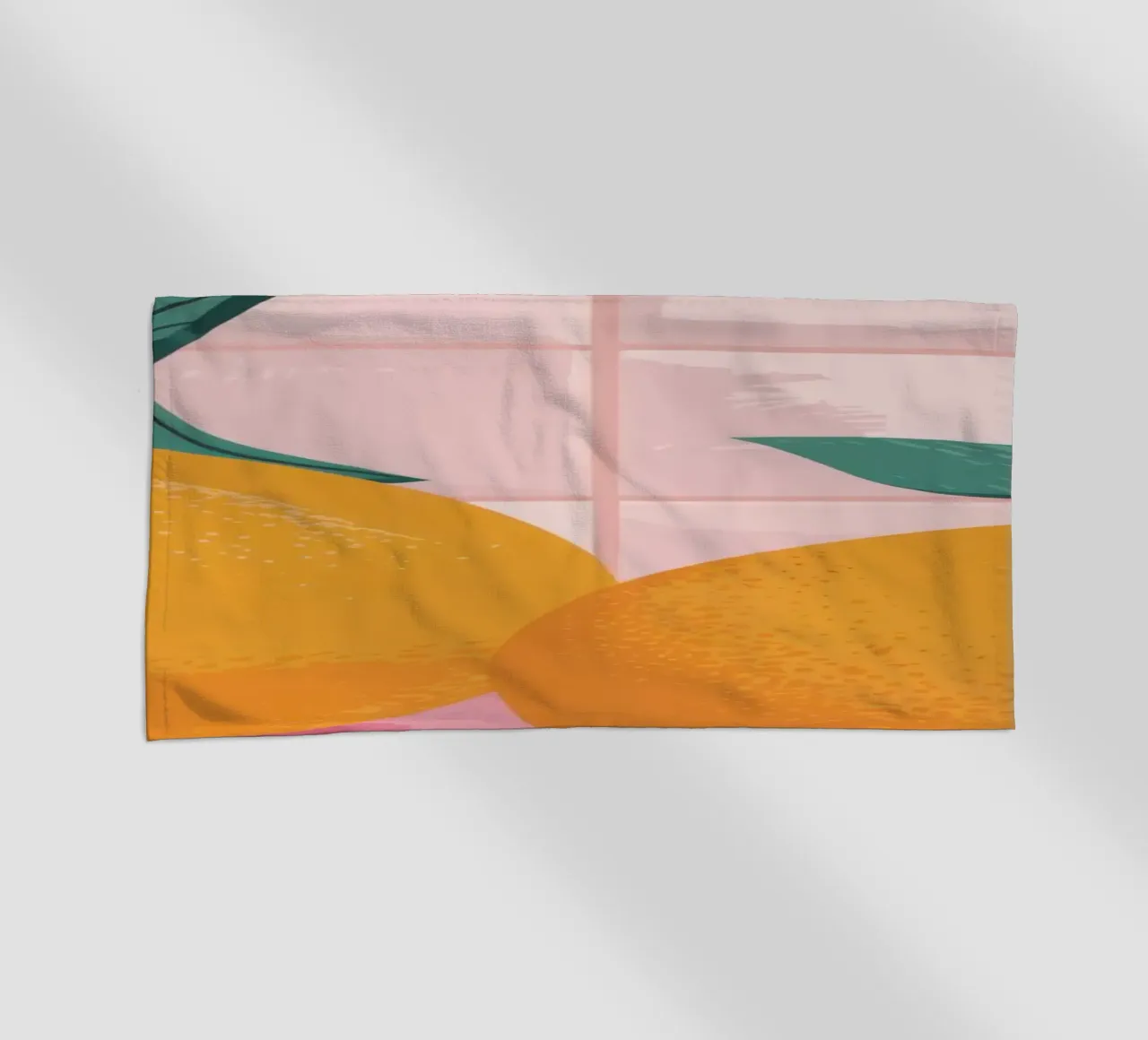 Gemelli piastrellati Tangerine telo mare da Solace Light