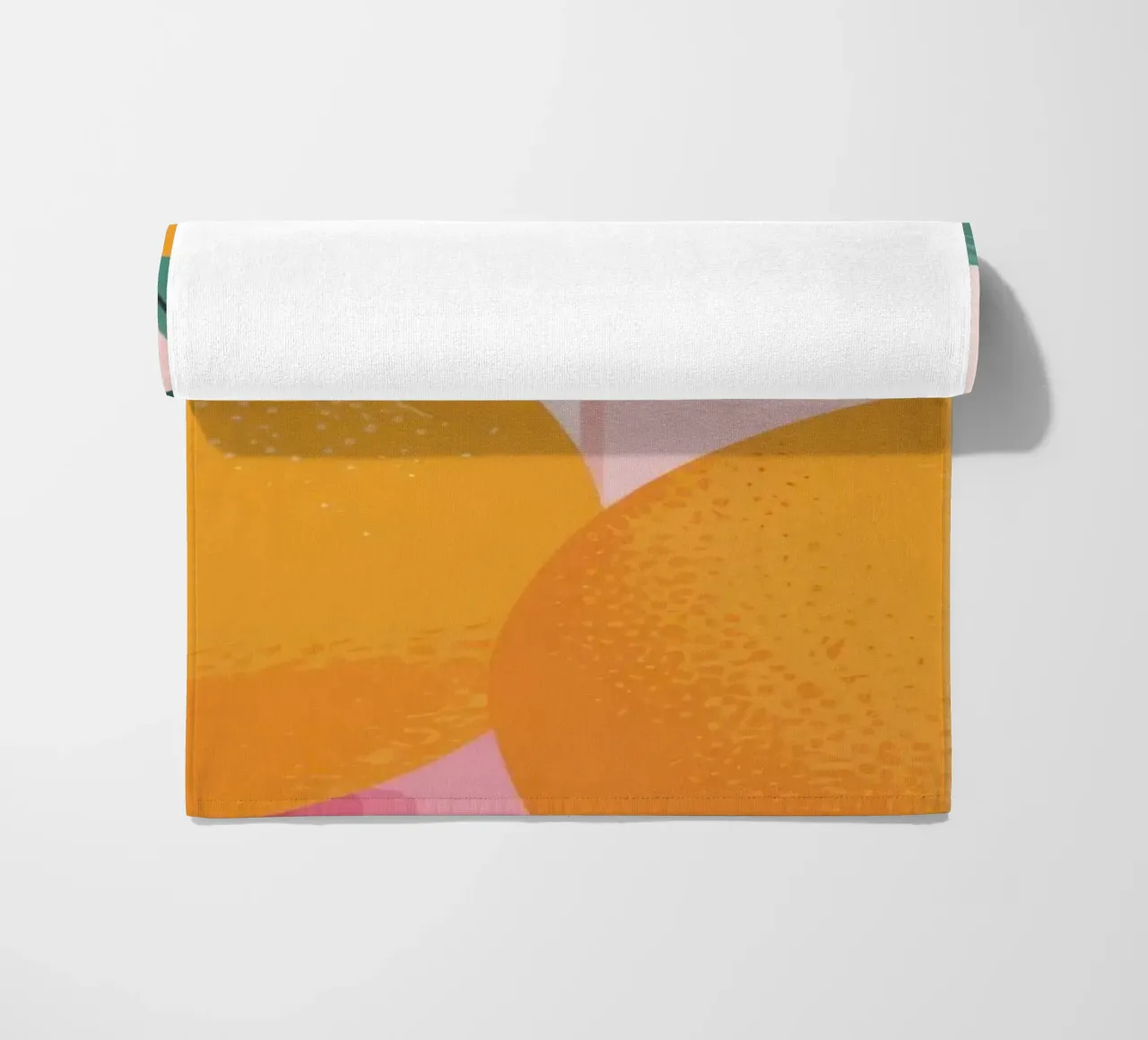 Gemelli piastrellati Tangerine telo mare da Solace Light