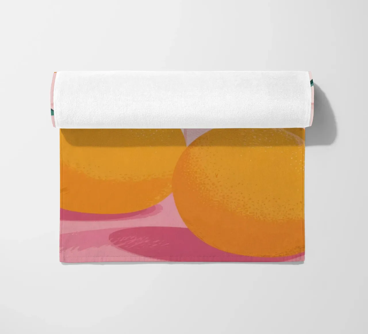 Gemelli piastrellati Tangerine telo mare da Solace Light