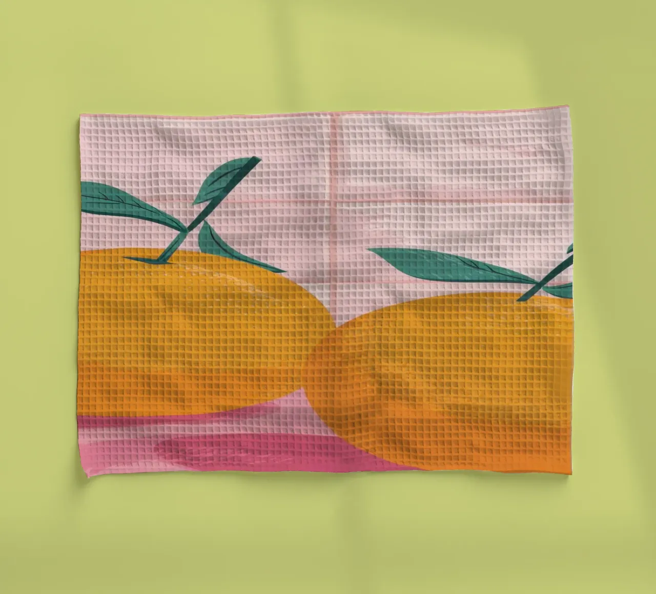 Gemelli piastrellati Tangerine canovaccio da cucina da Solace Light