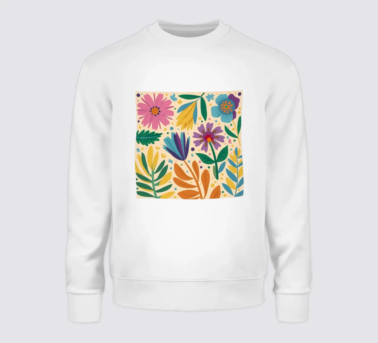 Patch di fiori selvatici stravaganti felpa da Solace Light