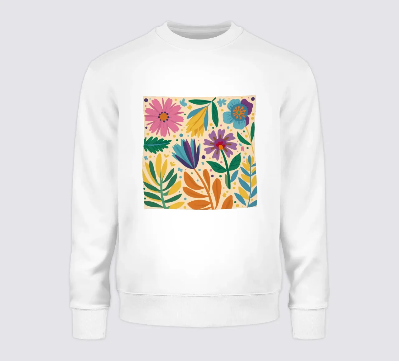Patch di fiori selvatici stravaganti felpa da Solace Light