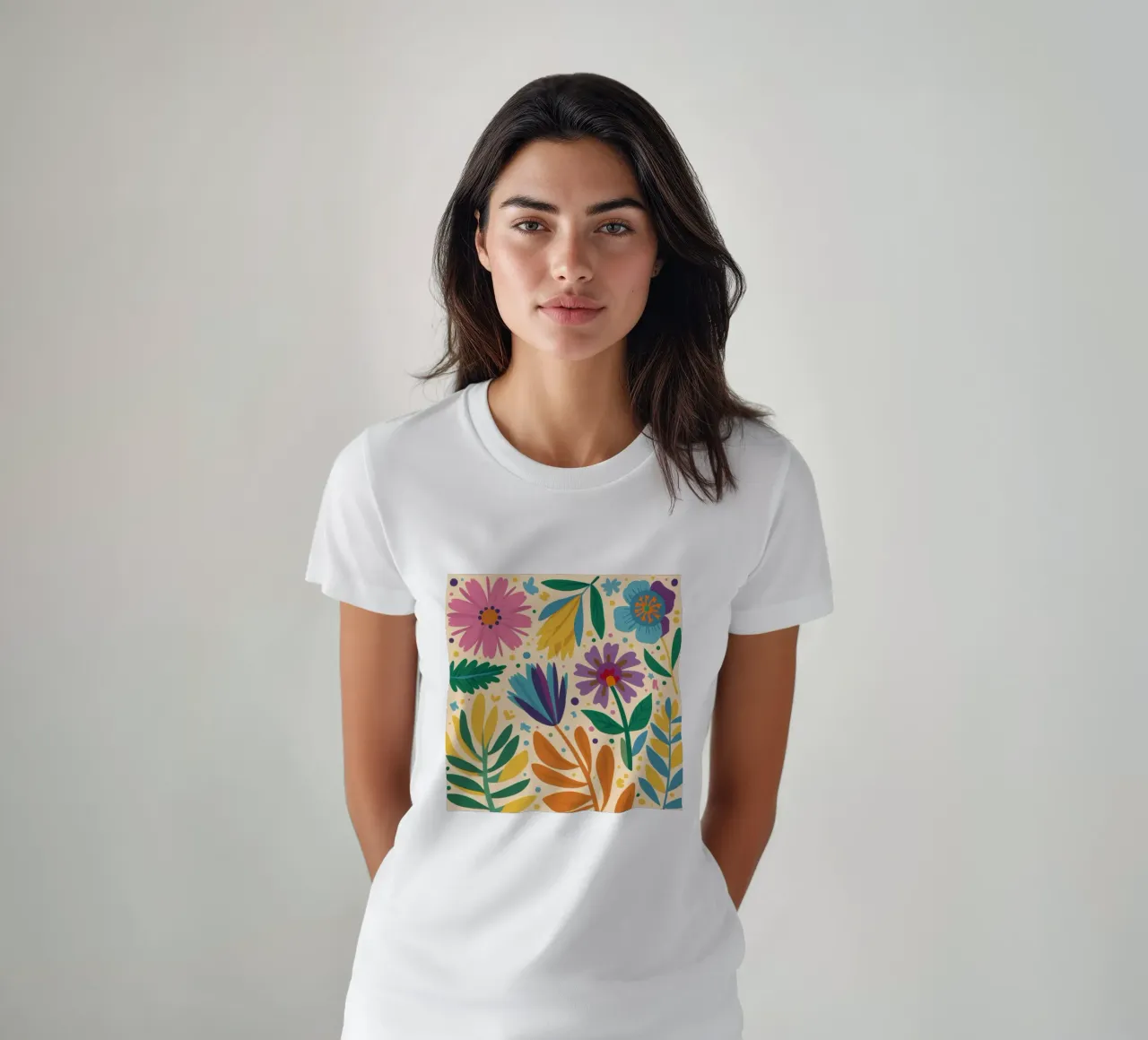Patch di fiori selvatici stravaganti t-shirt da Solace Light
