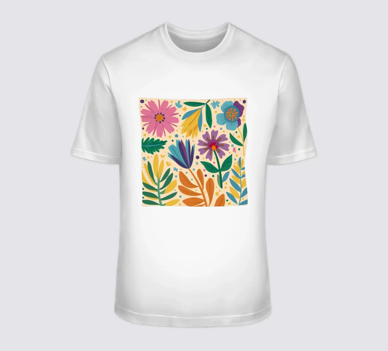 Patch di fiori selvatici stravaganti t-shirt da Solace Light