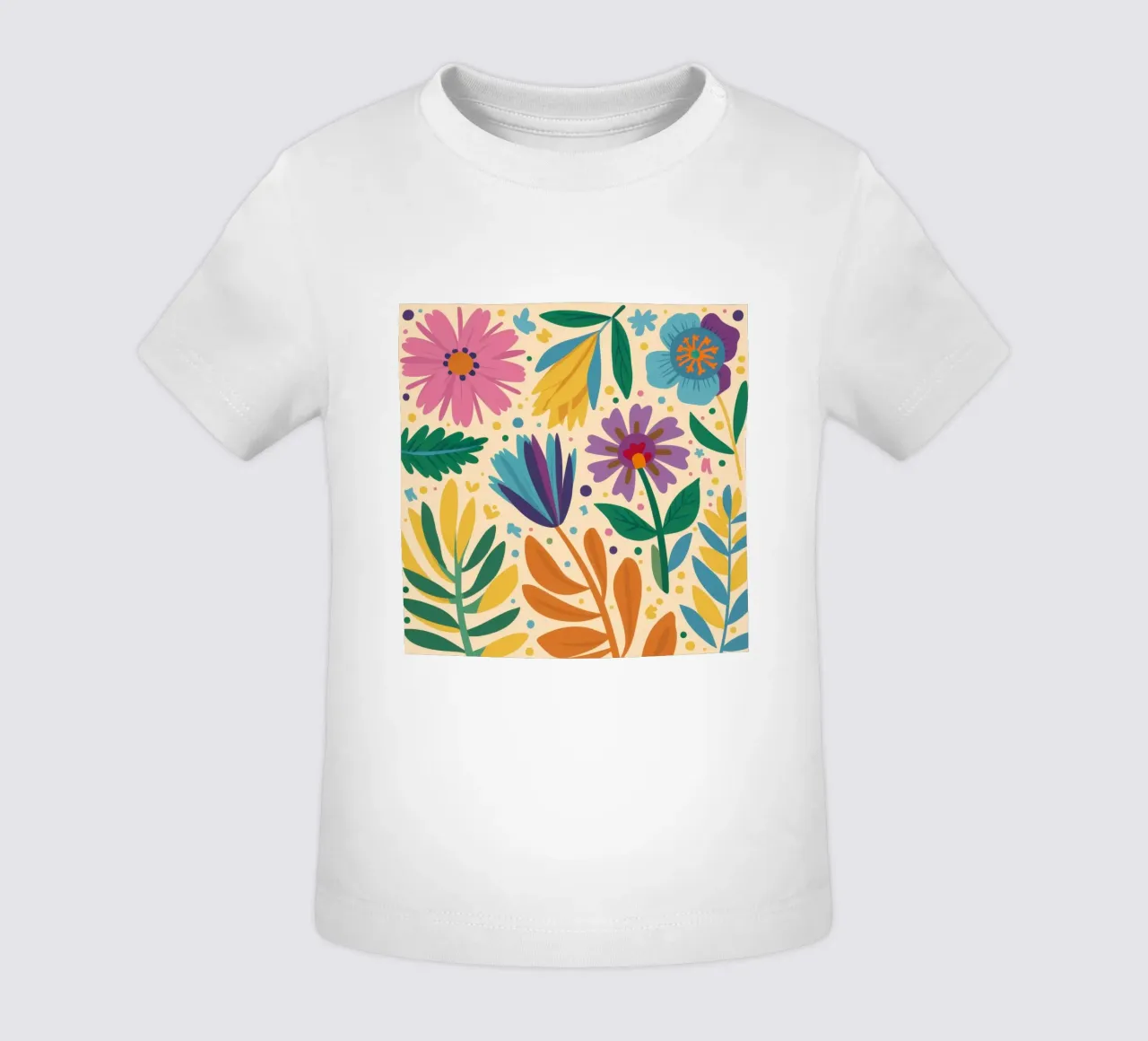 Whimsical Wildflower Patch baby t-shirt by Solace Light