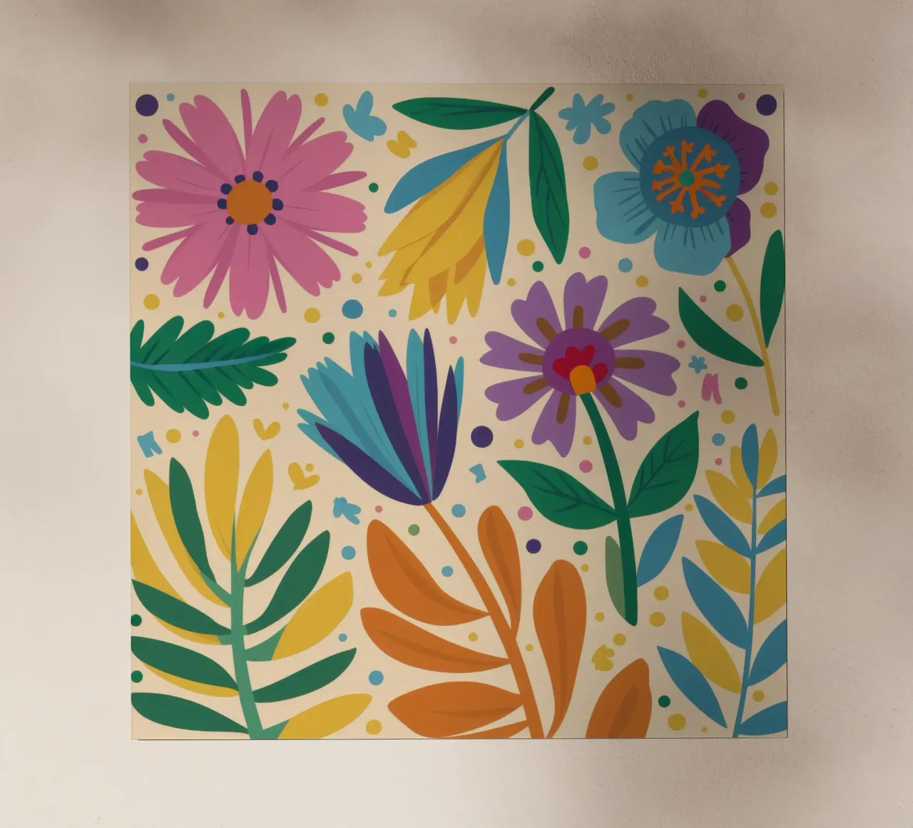 Patch di fiori selvatici stravaganti pellicola backlit da Solace Light