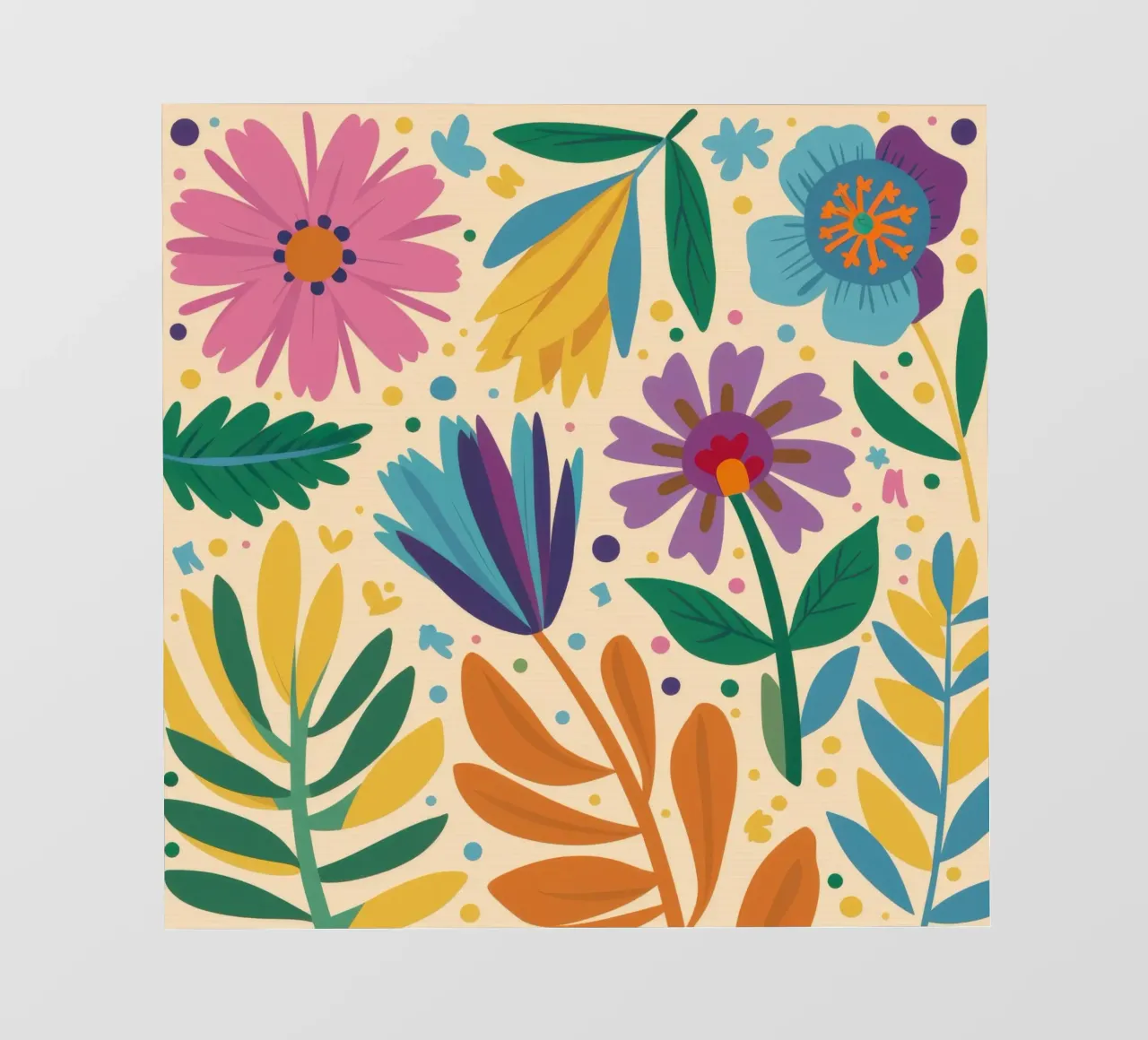 Patch di fiori selvatici stravaganti pellicola backlit da Solace Light