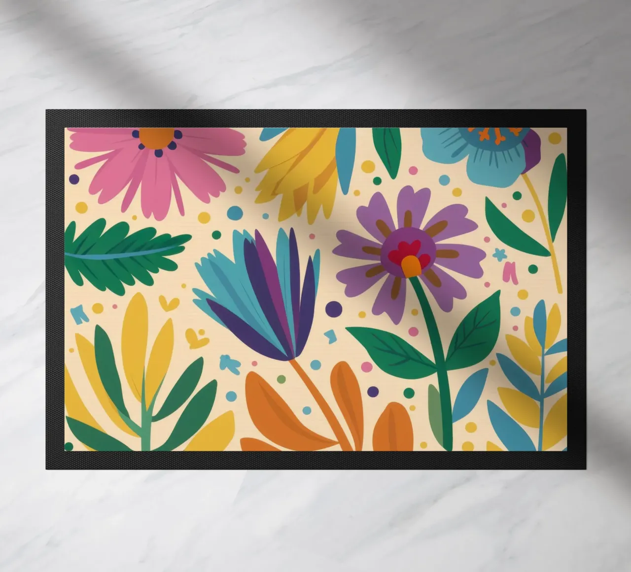 Patch di fiori selvatici stravaganti zerbino da Solace Light