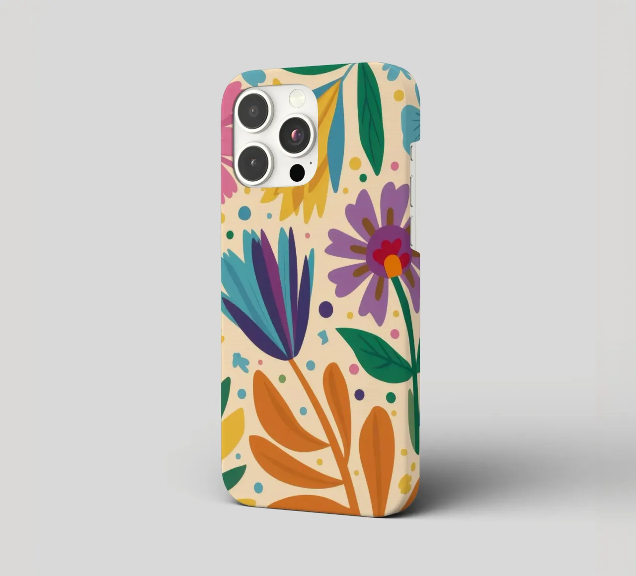 Patch di fiori selvatici stravaganti cover iphone da Solace Light