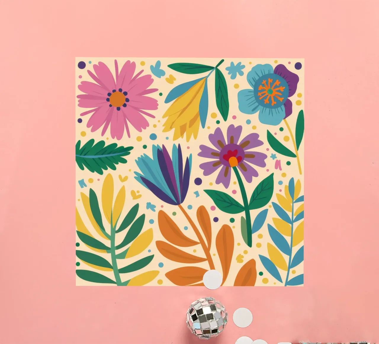 Patch di fiori selvatici stravaganti adesivo da Solace Light