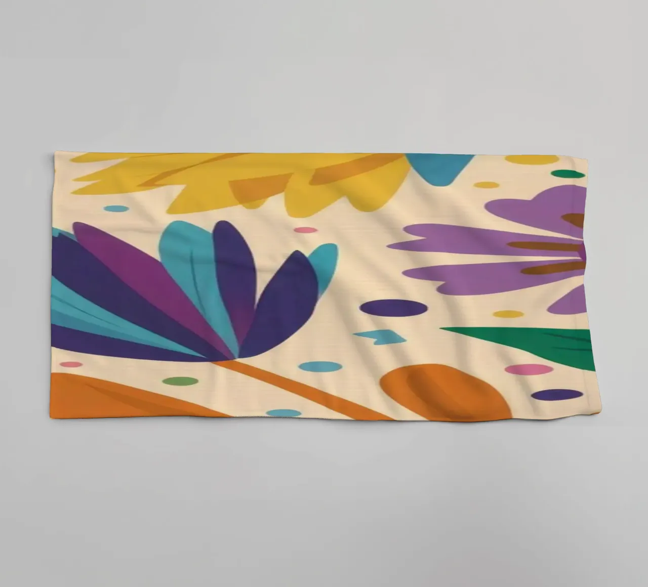 Patch di fiori selvatici stravaganti asciugamano da bagno da Solace Light