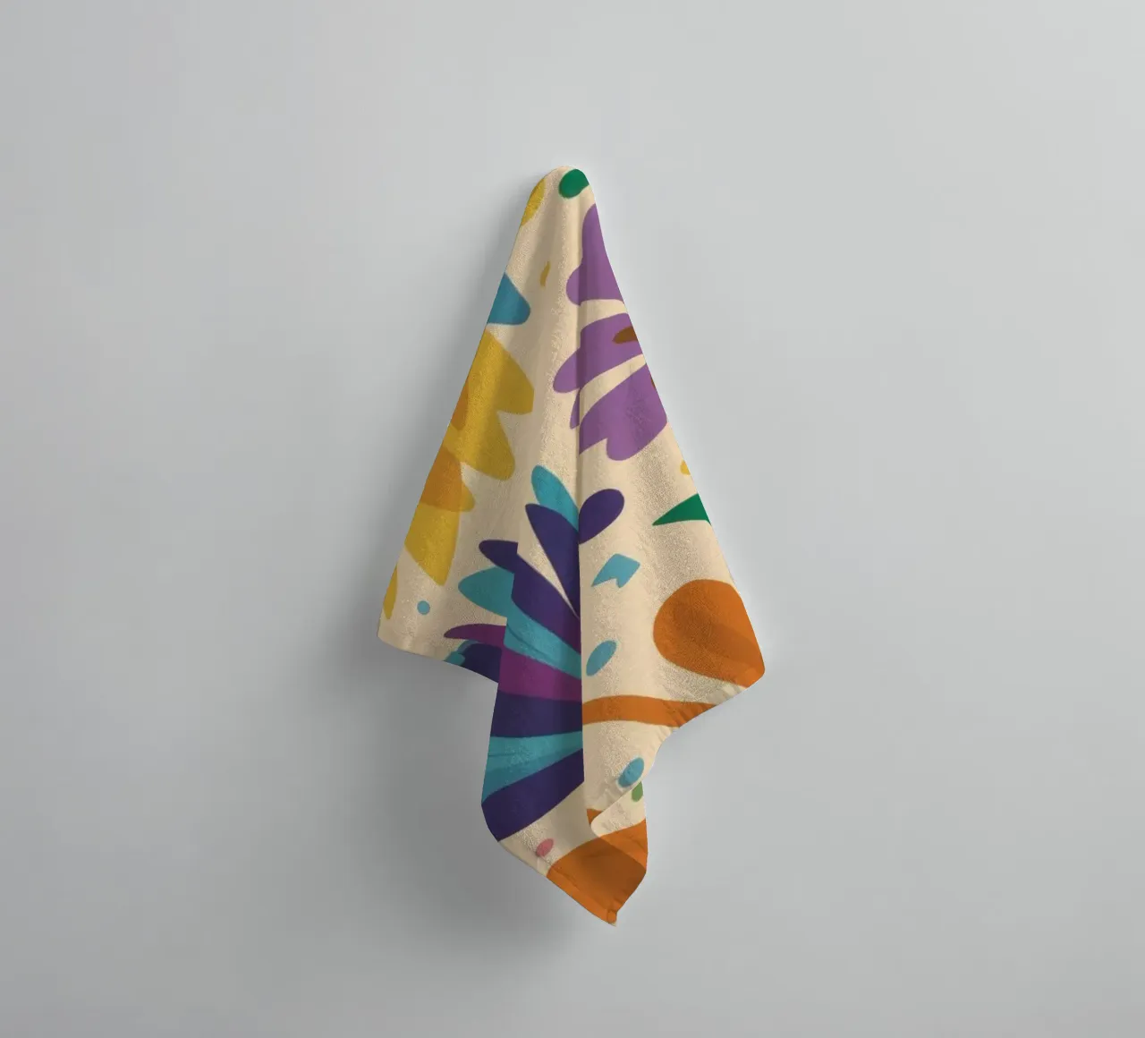 Patch di fiori selvatici stravaganti asciugamano da bagno da Solace Light