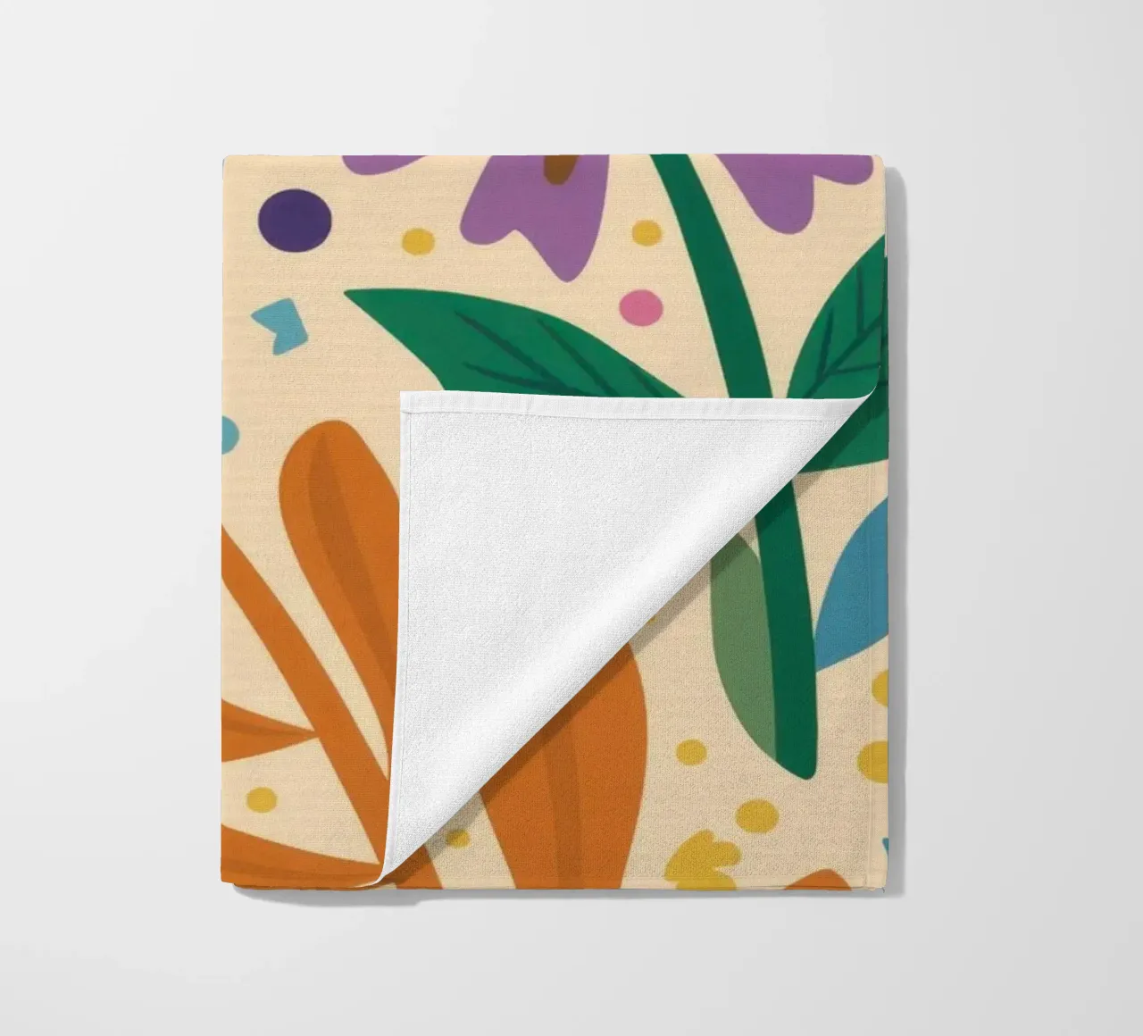 Patch di fiori selvatici stravaganti telo mare da Solace Light