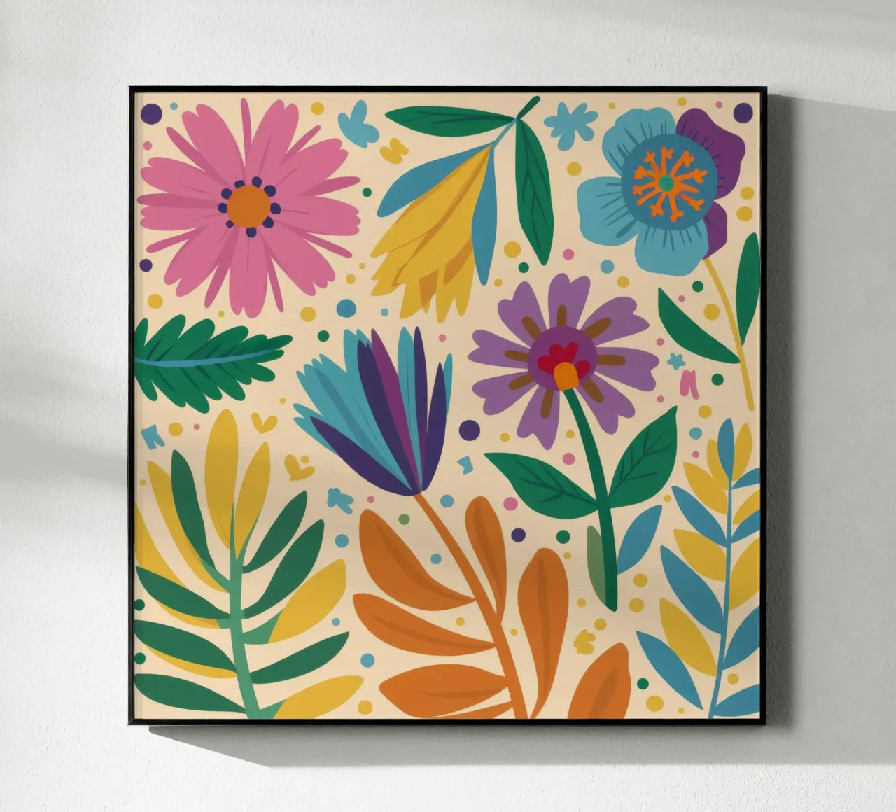 Patch di fiori selvatici stravaganti plexiglass da Solace Light