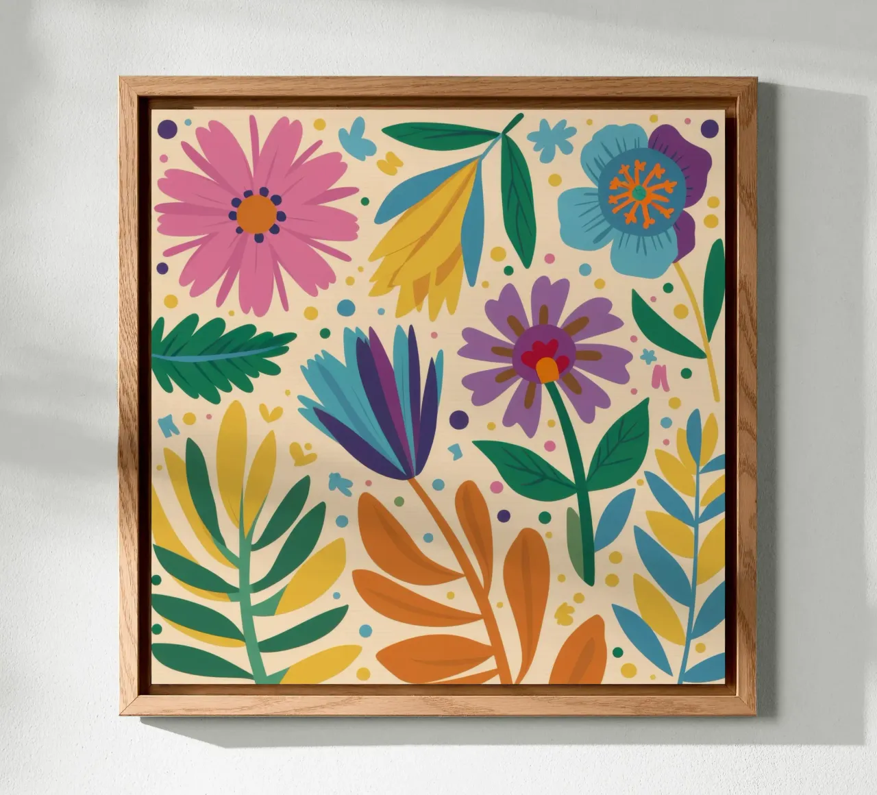 Patch di fiori selvatici stravaganti pannello forex da Solace Light