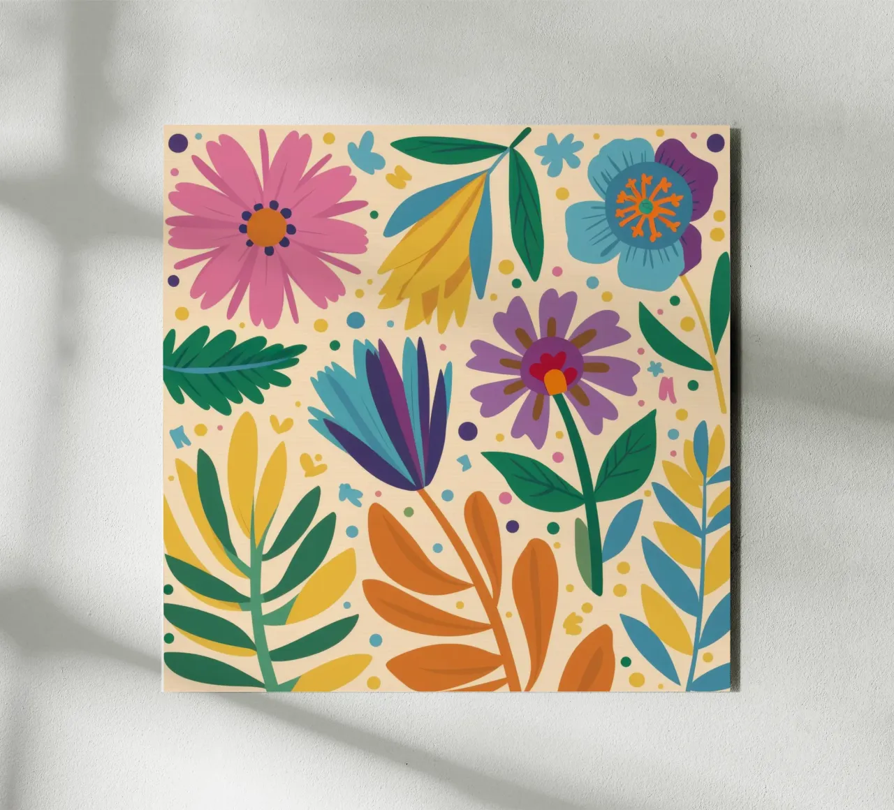 Patch di fiori selvatici stravaganti pannello forex da Solace Light