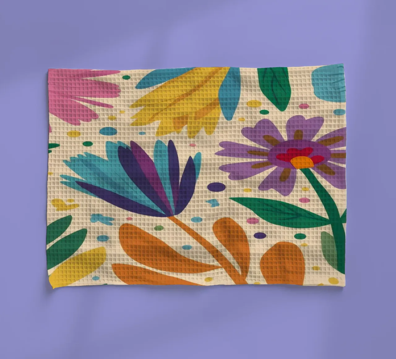 Patch di fiori selvatici stravaganti canovaccio da cucina da Solace Light