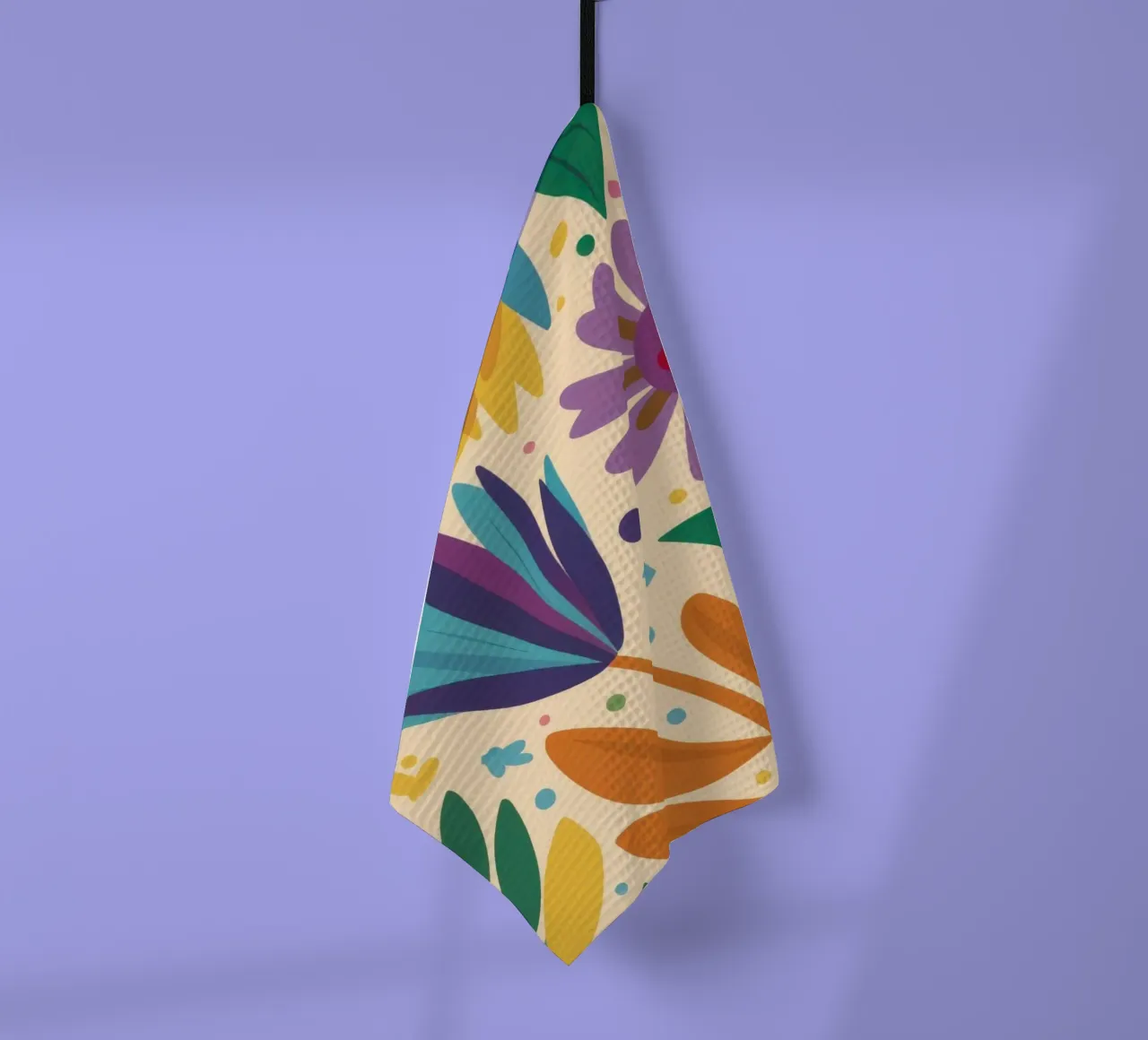 Patch di fiori selvatici stravaganti canovaccio da cucina da Solace Light