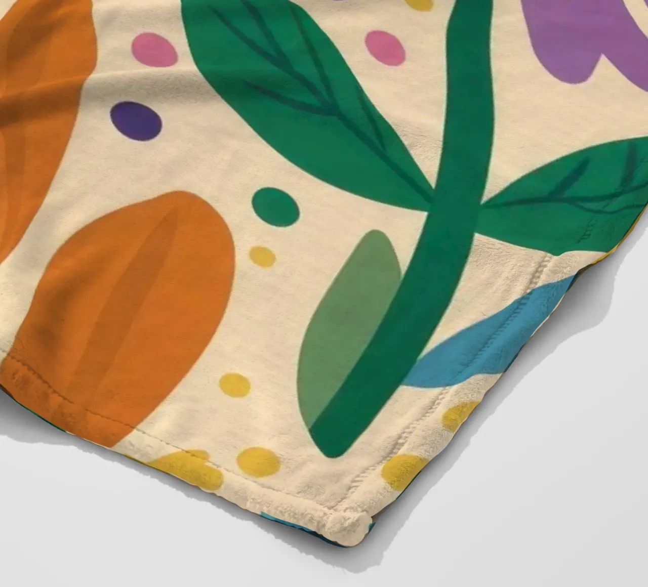 Patch di fiori selvatici stravaganti coperta in pile da Solace Light