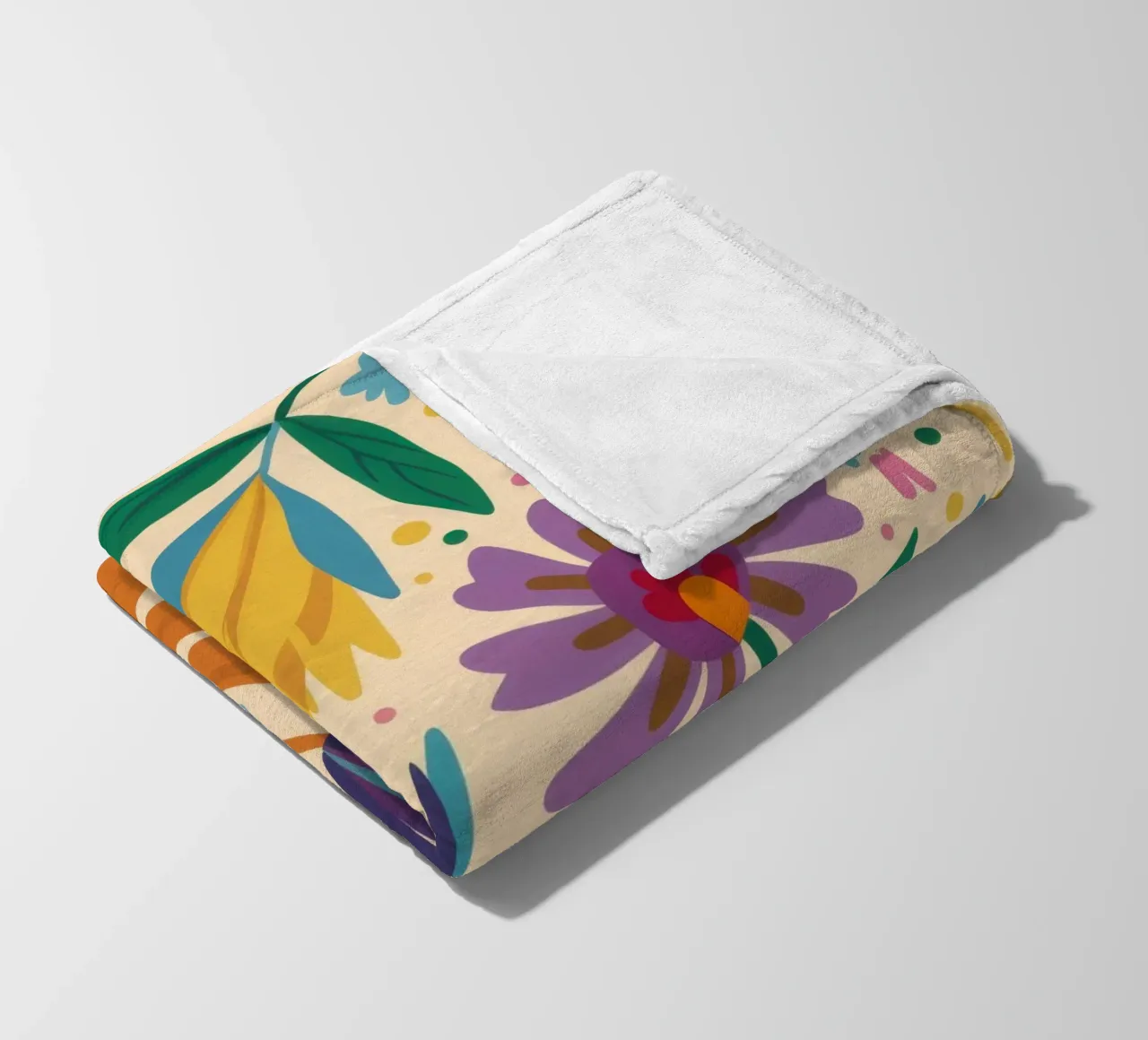 Patch di fiori selvatici stravaganti coperta in pile da Solace Light